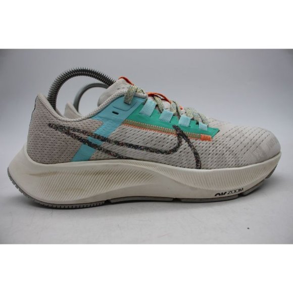Nike Women's 8.5 Air Zoom Pegasus 38 MFS Grey White  Running Shoes DC4566-100 - Picture 4 of 10